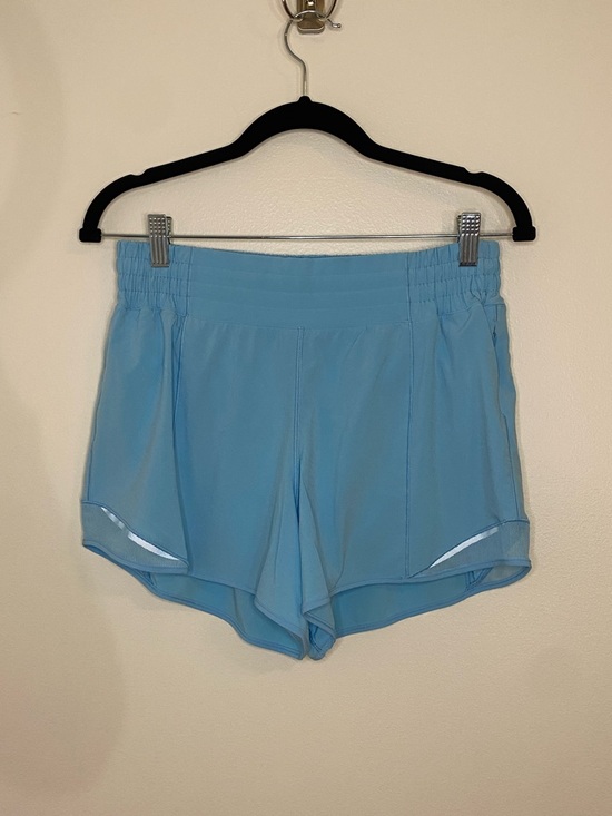 lululemon athletica Pants - Lululemon Hotty Hot High-Rise Lined Short 4" Blue Chill Women's 8